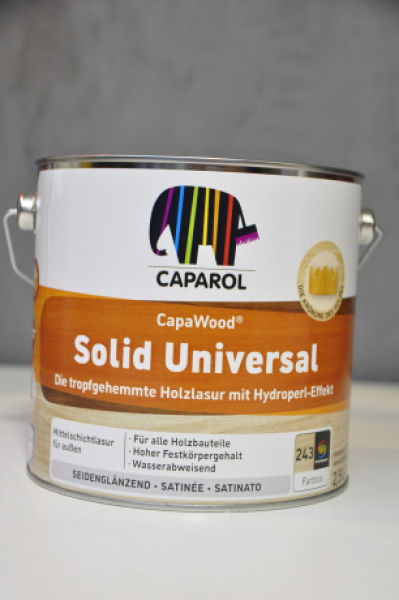Capawood Solid Universallasur 2,5 Ltr. Standardfarbtöne und Bunt getönt